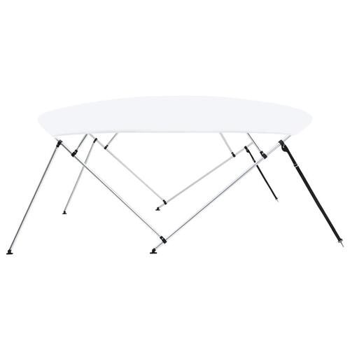Biminitop med 4 buer 243x(230-244)x137 cm hvid