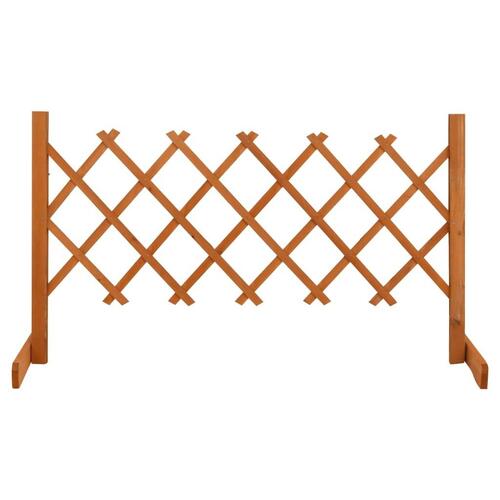 Espalier til haven 120x60 cm massivt fyrretræ orange