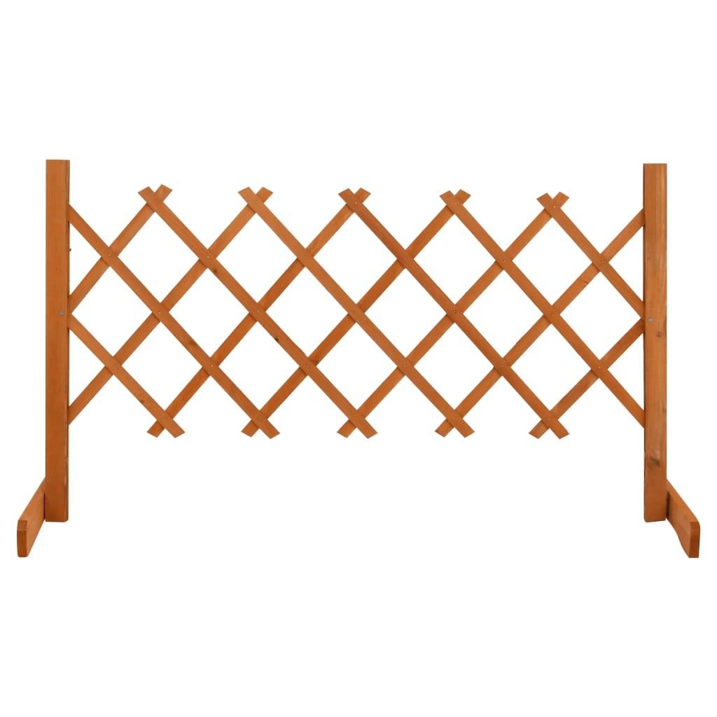 Espalier til haven 120x60 cm massivt fyrretræ orange