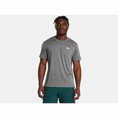Kortærmet T-shirt til Mænd Under Armour Launch Splatter Grå L