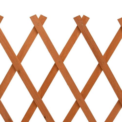 Espalier til haven 120x60 cm massivt fyrretræ orange