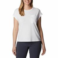 Kortærmet T-shirt til Kvinder Columbia Trek™ Hvid XS