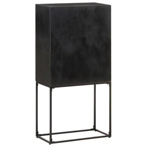 Skænk 60x30x120 cm massivt akacietræ og mangotræ sort