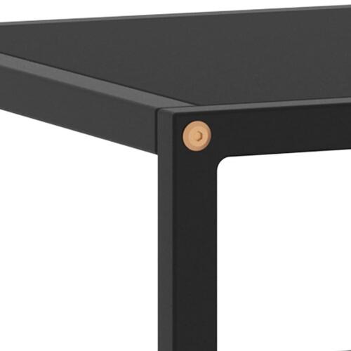 Tv-bord 140x40x40 cm glas sort