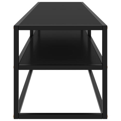 Tv-bord 160x40x40 cm glas sort