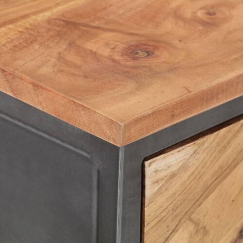 Konsolbord 110x35x75 cm massivt akacietræ