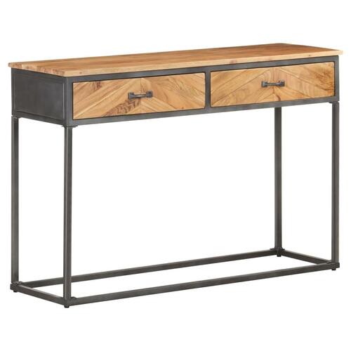 Konsolbord 110x35x75 cm massivt akacietræ