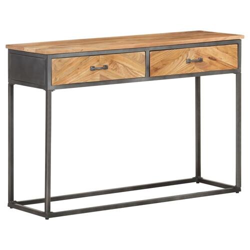 Konsolbord 110x35x75 cm massivt akacietræ