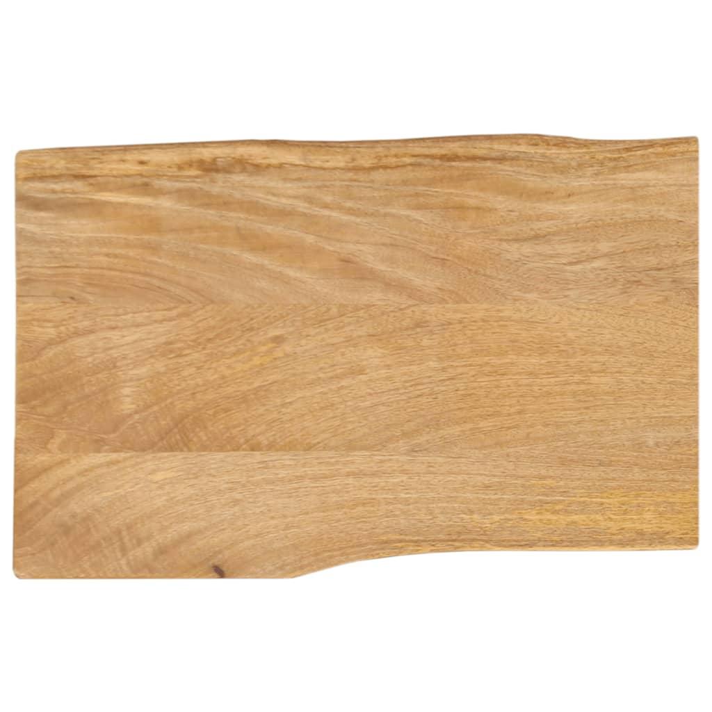 Bordplade 70X60X2,5 Cm Naturlig Kant Massivt Mangotræ Mangotræ (Naturligt) - 50 x 40 cm / 25 mm