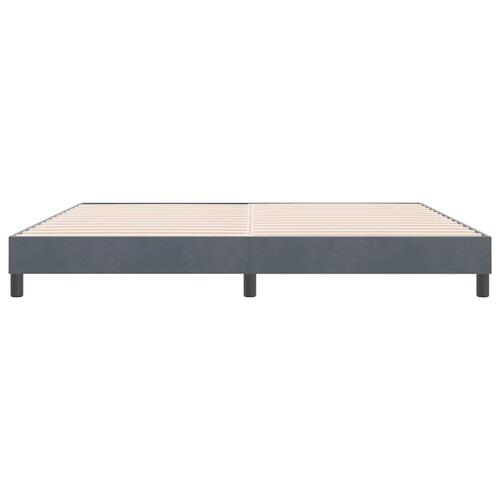 Sengeramme uden madras 180x210 cm fløjl mørkegrå