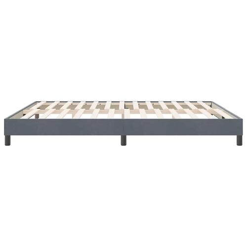 Sengeramme uden madras 180x210 cm fløjl mørkegrå