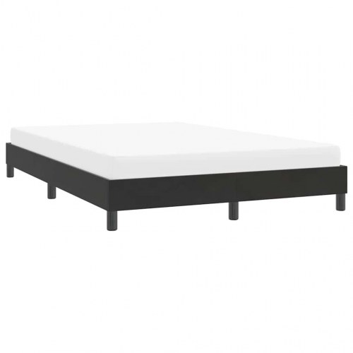 Sengeramme i fløjl - 160×210 cm, sort, med lamelbund