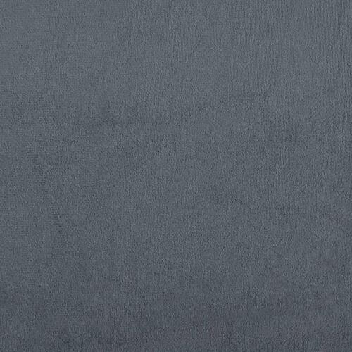 Sengeramme uden madras 140x210 cm fløjl mørkegrå