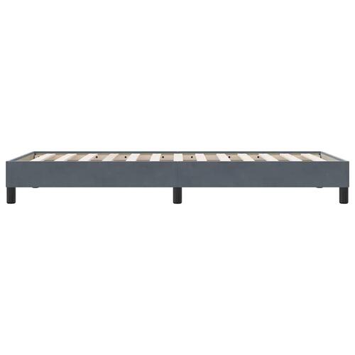 Sengeramme uden madras 80x220 cm fløjl mørkegrå