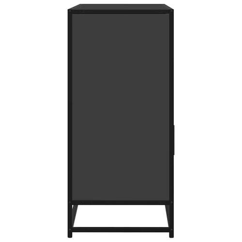 Skab 100x35x76 cm konstrueret træ sort