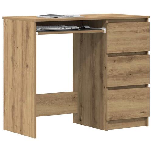 Skrivebord 90x45x76 cm konstrueret træ kunsteg