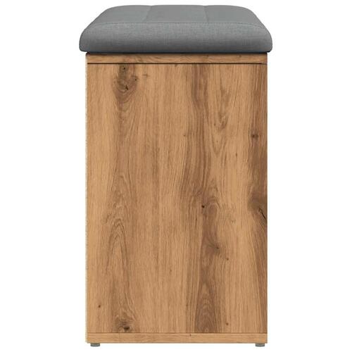 Skobænk 82x32x50 cm konstrueret træ kunsteg
