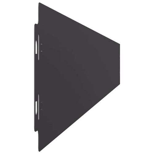 Plænekanter 50 stk. 10x103 cm koldvalset stål sort