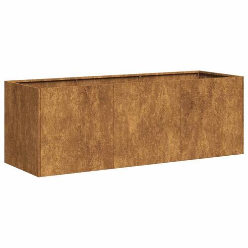Plantekasse rustfarvet 120x40x40 cm forvitringsstål