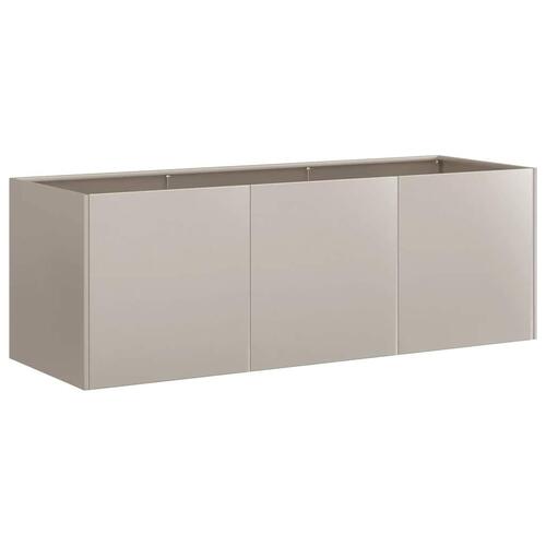 Plantekasse rustfarvet 120x40x40 cm forvitringsstål