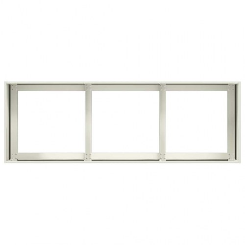 Plantekasse i hvid - 120×40×40 cm i koldvalset stål
