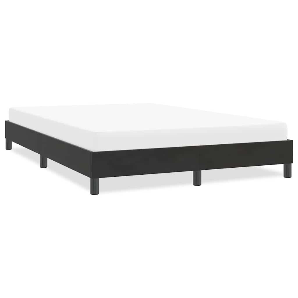 Sengeramme uden madras 140x210 cm fløjl sort billede