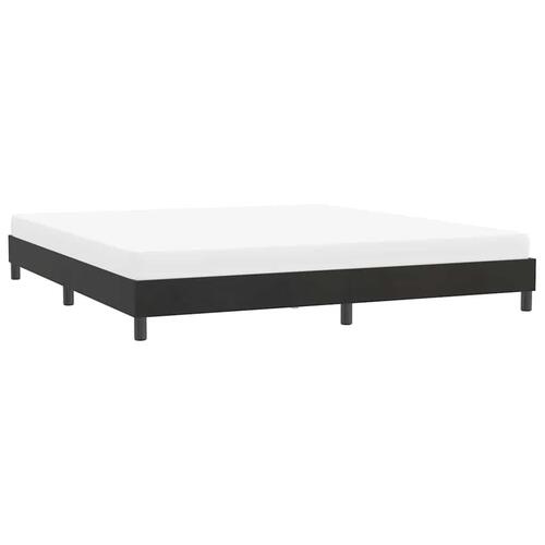 Sengeramme uden madras 180x210 cm fløjl sort