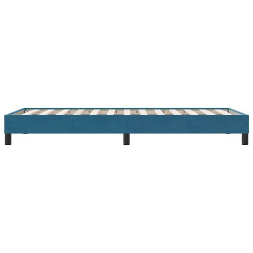Sengeramme uden madras 80x220 cm fløjl mørkeblå