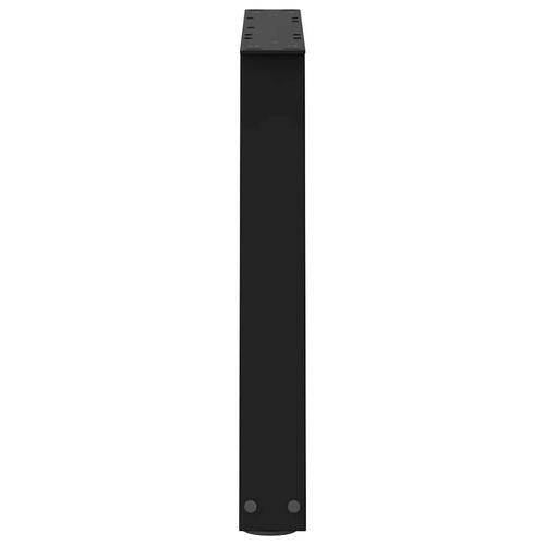 Spisebordsben V-formet 2 stk. 60x(42-43,3) cm stål sort