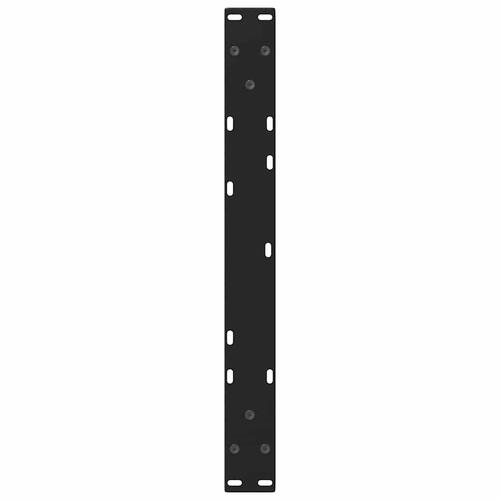 Spisebordsben V-formet 2 stk. 60x(42-43,3) cm stål sort