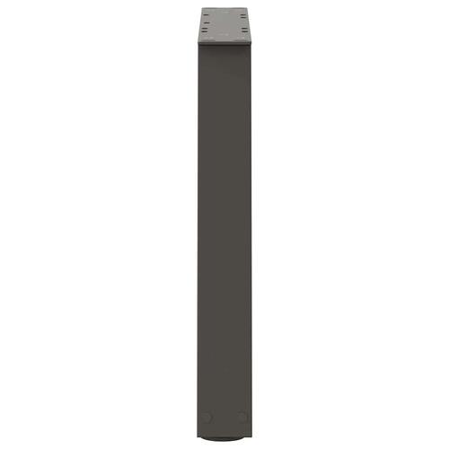 Spisebordsben V-formet 2 stk. 50x(42-43,3) cm stål antracitgrå