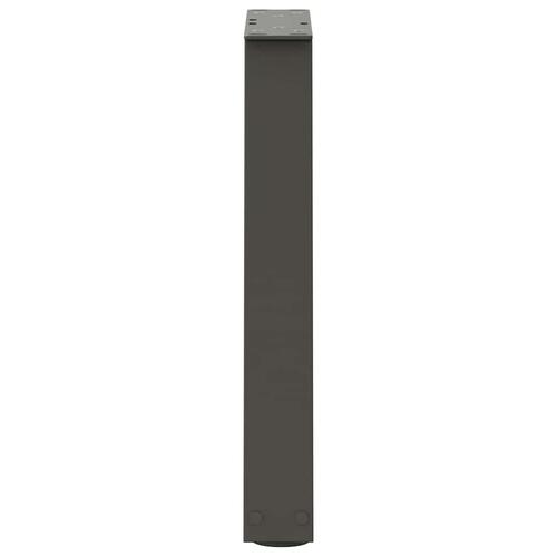 Spisebordsben V-formet 2 stk. 38x(42-43,3) cm stål antracitgrå