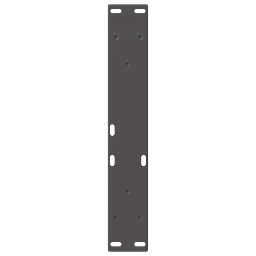 Spisebordsben V-formet 2 stk. 38x(42-43,3) cm stål antracitgrå