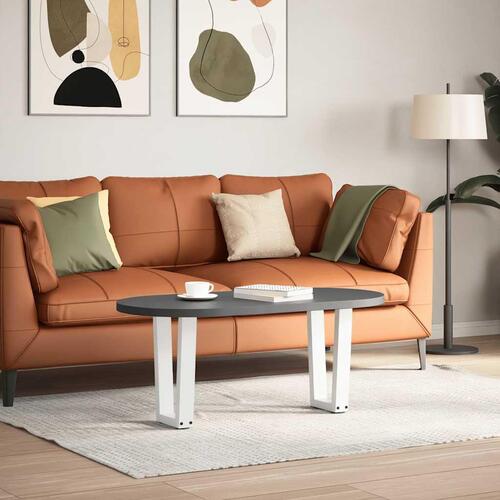 Spisebordsben V-formet 2 stk. 28x(42-43,3) cm stål hvid