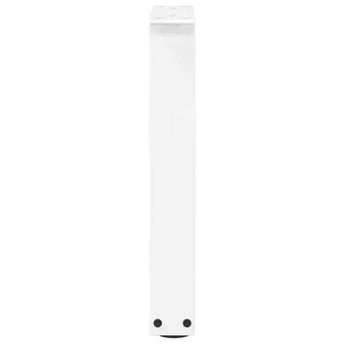 Spisebordsben V-formet 2 stk. 28x(42-43,3) cm stål hvid