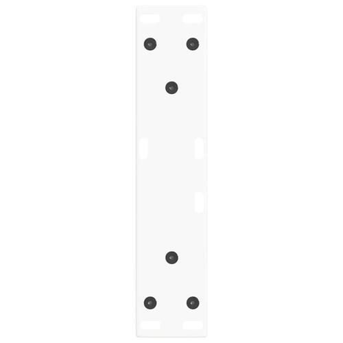 Spisebordsben V-formet 2 stk. 28x(42-43,3) cm stål hvid