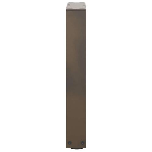 Spisebordsben V-formet 2 stk. naturstål 28x(42-43,3) cm stål