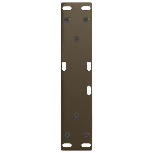 Spisebordsben V-formet 2 stk. naturstål 28x(42-43,3) cm stål
