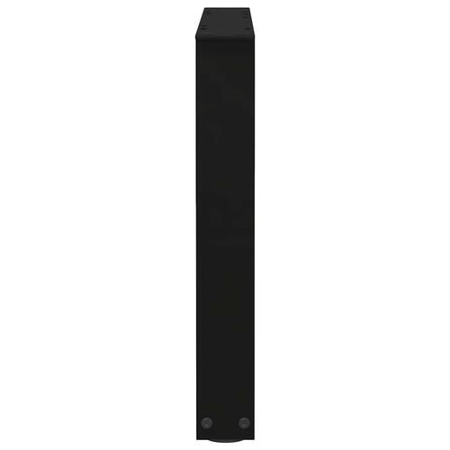 Spisebordsben V-formet 2 stk. 50x(42-43,3) cm stål sort