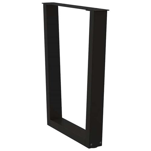 Spisebordsben V-formet 2 stk 60x(72-73,3) cm stål sort