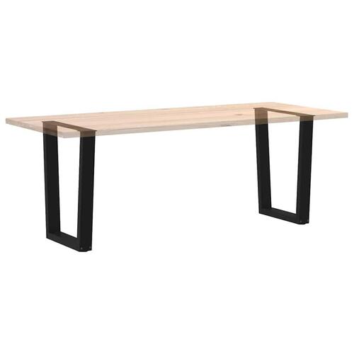 Spisebordsben V-formet 2 stk 60x(72-73,3) cm stål sort