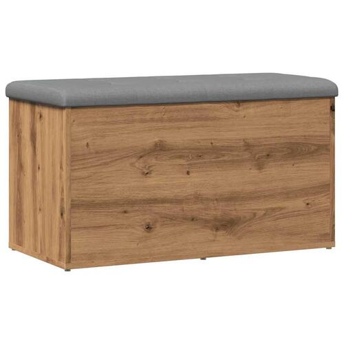 Opbevaringsbænk 82x42x45 cm konstrueret træ kunsteg