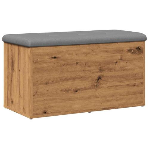 Opbevaringsbænk 82x42x45 cm konstrueret træ kunsteg
