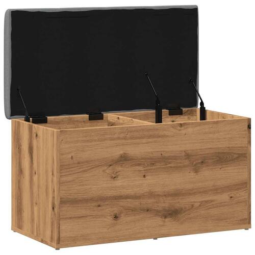 Opbevaringsbænk 82x42x45 cm konstrueret træ kunsteg