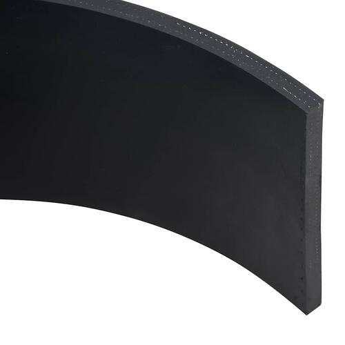 Gummikant til sneplov 80x15x1 cm sort