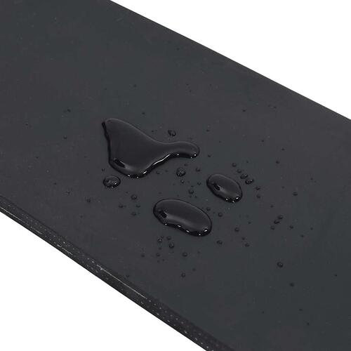 Gummikant til sneplov 80x15x1 cm sort
