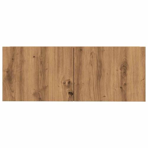 Væghængte tv-borde 2 stk. 80x30x30 cm egetræsfarve