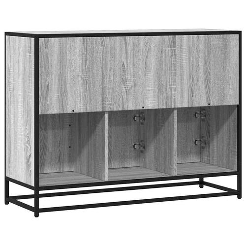 Skænk 100x35x76 cm konstrueret træ grå sonoma-eg