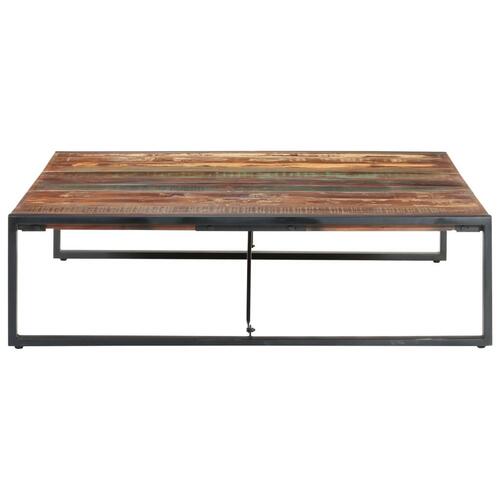 Sofabord 140x140x40 cm massivt genbrugstræ