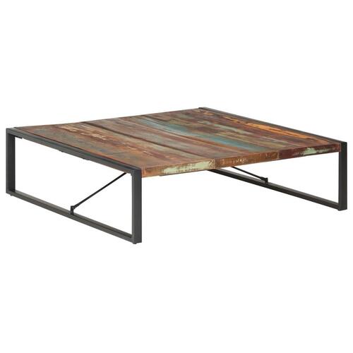 Sofabord 140x140x40 cm massivt genbrugstræ